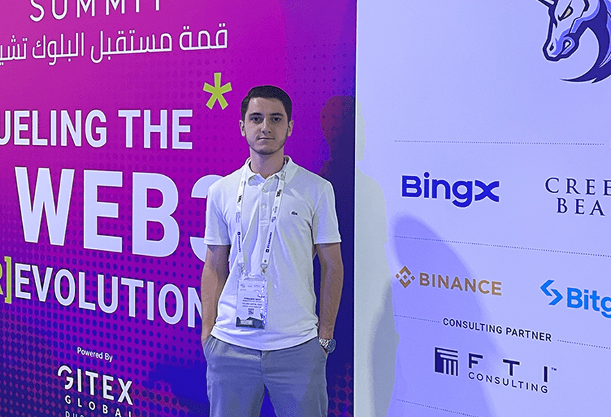 Fernando Barp em um evento de tecnologia