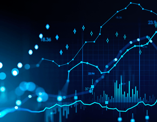 Gráfico de dados abstrato